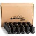 GAsupply 14x1.5 Mag Seat Lug Nuts, Compatible with 1998-2007 LX470, 2008-2021 LX570, 1998-2021 Land Cruiser, 2008-2021 Sequoia, 2007-2021 Tundra, 1.9" Tall, 7/8" 22mm Hex, OEM Factory Style, 24pcs (Silver)