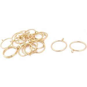 XYWHPGV Metal Home Shower Curtain Drapery Hanging Hook Pendant Ring 20 Pcs Gold Tone(44b27 3efb3 da7b7 65168 012c2 d764b
