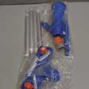 Portable Handheld Pool Vacuum for Above Ground Pool - Upgraded Swimming Pool Jet Cleaner Underwater Vacuum Kit W/Brush with 5 Section Poles of 70", Small Vacuum for Spas, Ponds, Floors, Fountains (Blue)