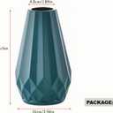 2 Pack Plastic Composite Flower Vase, Minimalism Style Floral Vase Home Decor Centerpieces，Unbreakable Bud Vase for Wedding Dinner Table Party Living Room Office Bedroom Decor (Blue)
