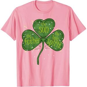 Religious Christian Catholic St Patricks Day Irish Shamrock T-Shirt, M