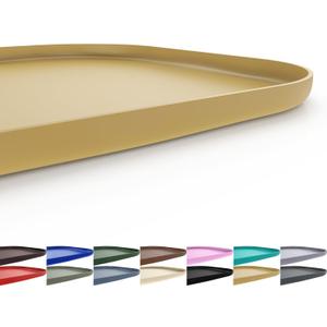 SMILOOL Silicone Pet Feeding Mat with Raised Edge for Food and Water, Dog Bowl Mats, Cat Bowls Placemat with High Lip for Floor Waterproof, Rubber Tray for Cats and Dogs 22 x 14 x0.8 Beige