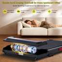Compact Electric Walking Treadmill with Incline, 3.0HP Mini Walking Pad Treadmill with Handle Bar, 0.6-7.6MPH Portable Small Under Desk Treadmills for Home Small, 350LBS