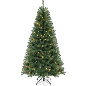 7.5 Feet Pre-Lit Fiber Optic Artificial Christmas Tree 7.5 Feet Pre-Lit Fiber Optic Artificial Christmas Tree