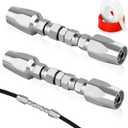 Hydraulic Hose Repair Kit, 3/8" ID Reusable hydraulic Hose Fittings 2 Pack