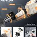 BQYPOWER Handheld Vacuum Cordless, 16000PA Strong Suction Hand Held Vacuum Cordless Rechargeable with Multiple Accessories, Portable Car Vacuum Cleaner High Power for Car Home Office
