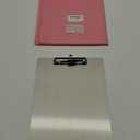 Stainless Steel Magnetic Clipboards,Metal Clipboard with 304 Low Profile Clip,Black Board for Fridge,Cooking Recipe Splints,Message Board (9.2"x12.5" Letter)