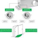 Automatic Door Closer - Grade 3 UL10C Hydraulic for Commercial Residential Doors, (99-145 lbs), Silent No Slam Adjustable Easy Install (Silver)