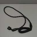 GEIT 2/4/5/6FT Dog Leash, Heavy Duty Rope Leashes, Reflective Nylon Pet Lead with Aluminum Quick Release/Locking Tactical Frog Clip for Small Medium and Large Dogs, Black, 1/2 inch