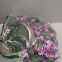 Ammyoo Artificial Flowers in Hanging Basket Uv Resistant for Outdoor Decor