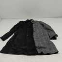 S·DEER Womens Coat with Plaid Patch Style, Wool Blend Winter Coat Size XL