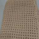 TYUU Waffle Bath Mat, Boho Bathroom Rugs Non Slip Washable Super Absorbent Quick Dry Farmhouse Bathroom Decor, 30"x20" Khaki (1'8" x 2'6" (Rectangular))