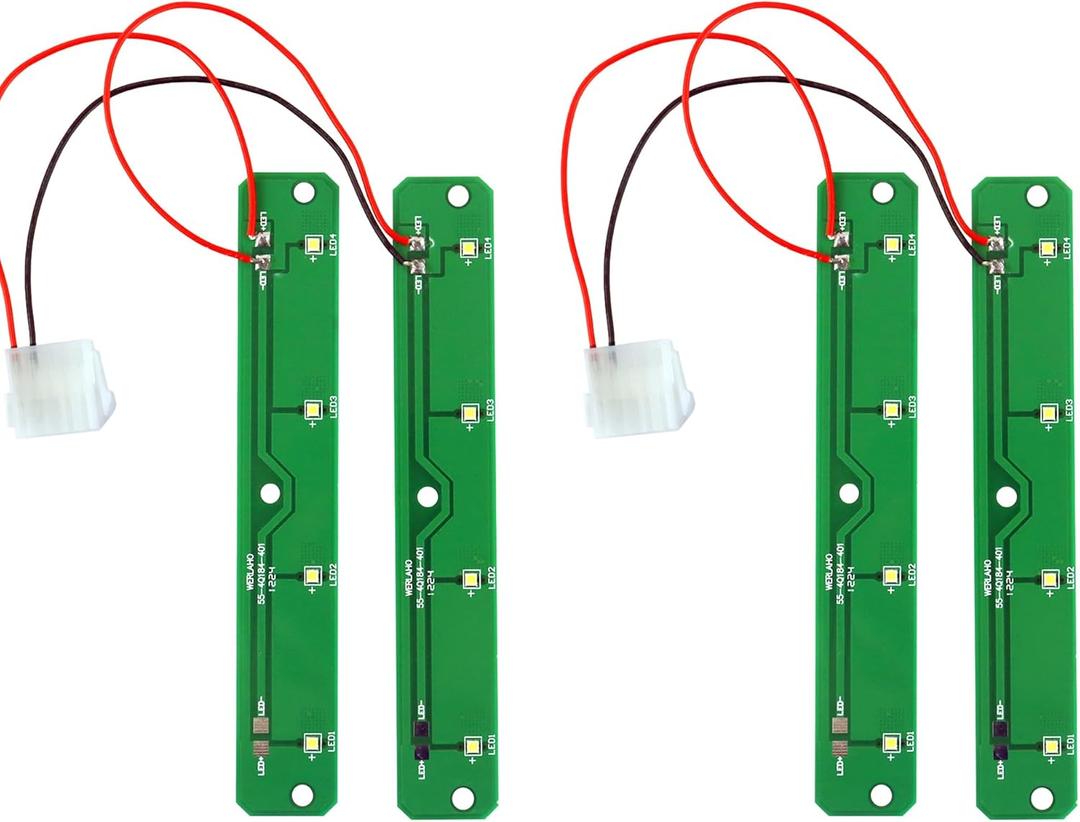 w11043011 Led Light for Whirlpool for Kenmore Refrigerator W10866538 LED Light 2PCS PCB Only