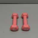 Amazon Basics Neoprene Dumbbell Hand Weights, 2 Pounds, Pair, Pink