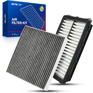 KAX Cabin & Engine Air Filter Kit Compatible With 2022-2024 Tucson, 2021-2024 Santa Fe, Sorento, 2020-2024 Sonata, 2023-2024 Sportage, 2021-2025 K5, Replace# CF12820 CA12816