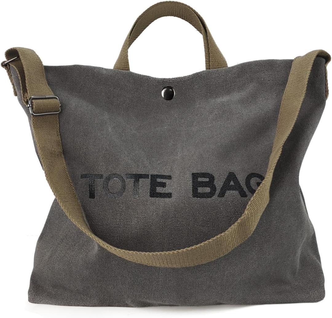 Women Canvas Tote Bag Travel Shoulder Bag Large Capacity Crossbody Top Handle Fashion Handbags