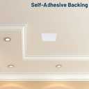 Sosation 6 Pcs Square Plastic Flat Blank Plate Wall Hole Cover Ceiling Cover Plate with 48 Pcs Double Faced Adhesive Tape for Ceilings or Wall(7 Inch)