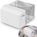 Flamorrow U-Shaped Window Air Conditioner Indoor Cover with Storage Bag, Indoor Full Cover for U-Shaped Window AC Unit, Windproof Design Protective Indoor Cover for Indoor AC Unit, Block Draft & Dust