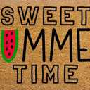 Doormat Welcome Sweet Summer Time Watermelon Funny Entryway Rugs Indoor Non Slip, Washable Entrance Mat Outdoor Door Mats for Kitchen, Bathroom Home Decor 1730in, 17x30 Inch