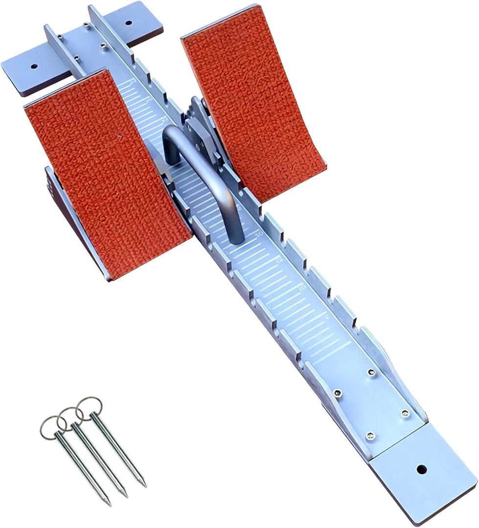 35in High-Level Starting Blocks Aircraft Grade Aluminum Running Track Blocks Waterproof and Rustproof Adjustable Pedals for Track and Field Competition
