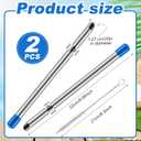 Lasnten 2 Pack Straw Puncher for Plastic Lids Lemonade Cups, Stainless Steel Straw Hole Puncher Punching Tools for Cafe Drinks Deli Container Squeezed Fresh Lemonade Stand Supplies(8.7 Inch,Blue)