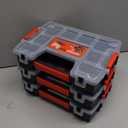 CRAFTSMAN Storage Organizer, Small Parts Organizer, 3-Packs with 10-Compartments, Lid Includes Secure Latch (CMST60964M)