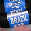 Brazilian Wool Hair Acrylic 100% 8PCS for African Crochet Braid/Box Braids/Jumbo Braiding/Senegalese Twist/Faux Locs/Twist Wraps Synthetic Fiber Hair Extensions Natural Black Color