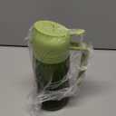 16oz/470ml Glass Olive Oil Sprayer for Cooking - 2 in 1 Olive Oil Dispenser for Kitchen Gadgets, Air Fryer, Salad, and BBQ (Green)