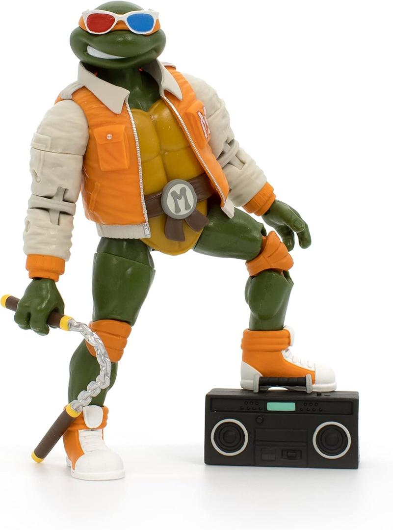 BST AXN 5" Figure Street Style Turtles  Michelangelo Letterman