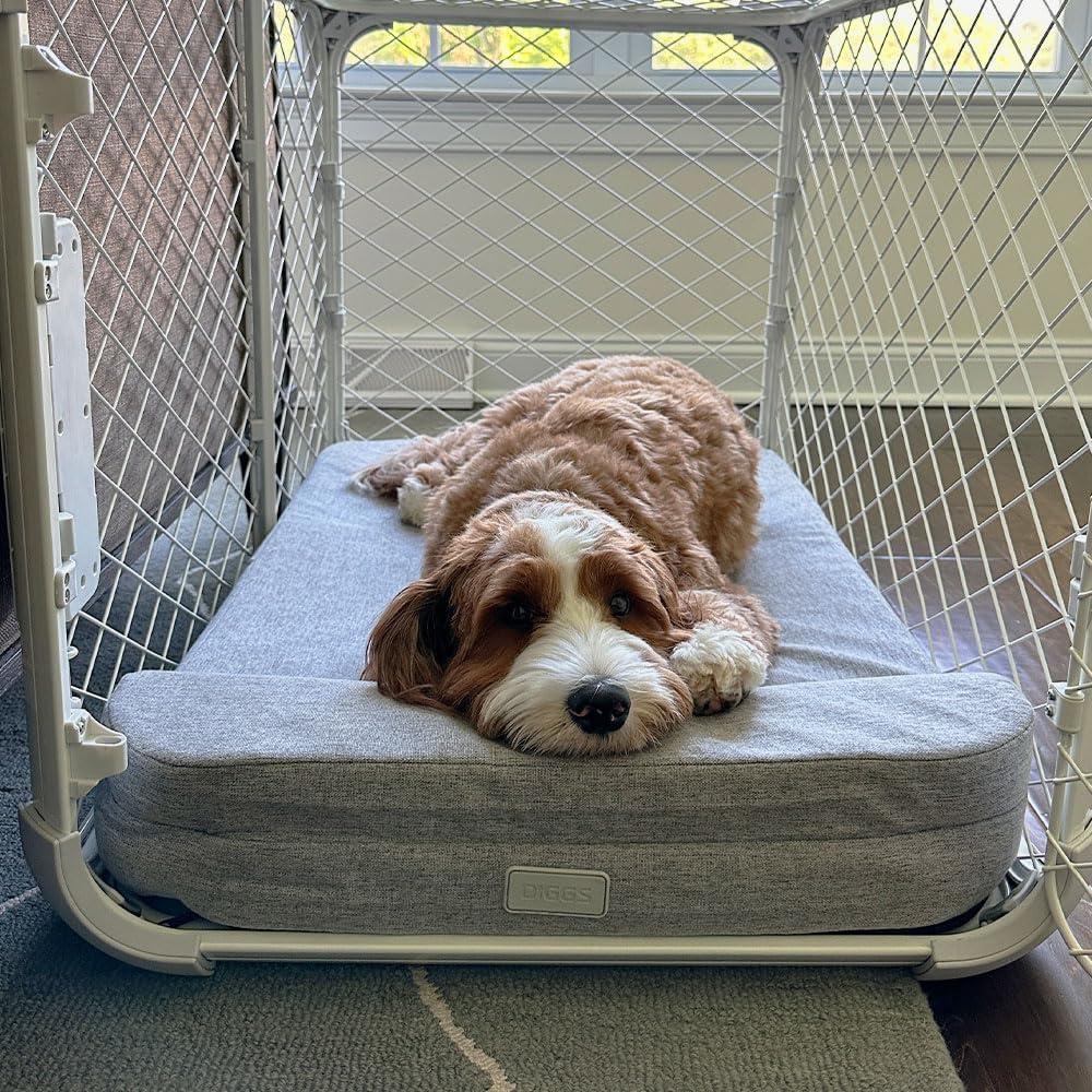 Orthopedic Memory Foam Dog Crate Bed, Headrest , XXL