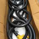 Camco Power Grip 50-Ft 50 Amp RV Extension Cord - Rated for 125/250 V/12,500 W - Features Copper 6/3 + 8/1-Gauge Wires for Superior Conductivity & Coated w/Heat-Resilient PVC (55199)