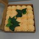 Ling's moment Creamy Yellow Dahlia Foam Artificial Flowers Real Touch Faux Fake Flower for Home Decor Graduation Baby Shower Decorations Outdoors Party Favors Wedding Centerpieces Arrangements 25pcs