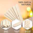100pcs Wooden Candle Wick Holders, Candle Wick Centering Devices for Candle Making, Candle Wick Bars, Wick Clips for Canld Centering Tool