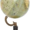 Deco 79 Wood Globe, 5" x 5" x 9", Green