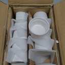 MALACASA Mini Ramekins 2 oz set of 24, Ramiken, Ceramic Creme Brulee Ramekins, White Custard Cups, Small Dipping Bowls for Kitchen Serving Sauce Condiments, Dishwasher Oven Safe, Series RAMEKIN.DISH (1.5 OZ)