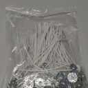 ECO8 100pcs Pre-Waxed Wicks for Soy Candles, 6 Inch Thick Wick with Base