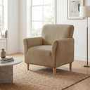 NICEEC Spandex Stretch Accent Chair Covers Armchair Super Soft Modern Banquet Arm Chair Cover Water Repellent Mid Century Armchair Slipcovers Furniture Protector for Living Room Office Reading(Coffee)