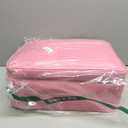 Relavel Extra Large Makeup Case Travel Train Case Professional Makeup Artist Bag Portable Nail Organizer Box Art Supply Case with Adjustable Dividers/Attach to Trolley/Shoulder Strap (Rose Pink)