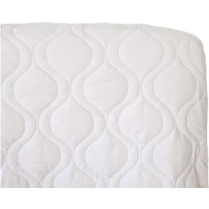 SheetWorld Quilted Fitted Cradle Mattress Pad 18 x 36, Solid White, Made in USA