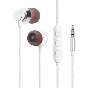 in Ear Wired Earbuds, Wired Headphones with Microphone, 3.5mm Corded Earphones with in Line Volume Controller, Whit
