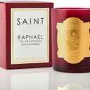 SAINT Raphael The Archangel Scented Candle with Prayer and Prayer Coin, Saint of Healing, Soy Coconut Aromatherapy Candle with 80 Hour Burn Time, Special Edition
