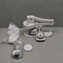 2026-Button Maker Machine 58mm, Professional Badge Making Kit with 50 Parts, No Installation DIY Badge Maker, Pin Press Machine, Kids Craft Kit for Crafts, Schools (white)