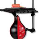 Over-The-Door Basketball & Boxing Combo – 2-in-1 Game Set with Adjustable Hoop & Speed Bag, Scoreboard & Sound Effects – Fun Indoor Sports Toy for Kids & Adults