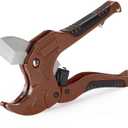 Bates- PVC Pipe Cutter, Cuts up to 1-5/8", Brown Ratcheting PVC Pipe Cutter Tool, Pipe Cutters PVC Pipe Shears, Plastic Pipe Cutter, PEX Pipe Cutter, PVC Cutter Tool, PVC Ratchet Cutter