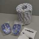 Heavy-Duty Double Block and Tackle Pulley System  100Ft x 1/2'' Rope, 7700 LB(35KN) Breaking Strength, 4:1 Lifting Ratio  Ideal for Garage, Attic, and Heavy Lifting Applications