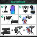 18x50 Professional Large View Binoculars for Adults with Upgraded Phone Adapter, Tripod and Tripod Adapter - Waterproof Binocular with BaK4 prisms for Bird Watching,Hiking,Outdoor Adventures