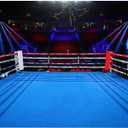 7x5ft Photography Backdrops for Boys Birthday Party Boxing Ring Backgrounds Dorm Decorations Backdrop for Men Portrait Backdrops Photo Booth Props (Blue)