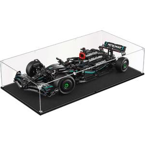 Clear Acrylic Display Case, Easy Assembly Showcase Boxes(28×14×6inch)