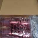 Ziliny 50 Sets Clear Plastic Cups with Lids and Straws, Disposable Iced Coffee Cups Drinking PET for Cold Drinks, Juice, Smoothie, Coffee Shops, Party, Christmas (12 oz,Pink)
