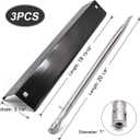 Adviace Grill Parts Kit Compatible with Chargriller 5050 3001 5650 3072 5072 3030 3008 5252 3000 Grill Replacement Parts, Flame Shields, Burner Pipes, Igniters, Burner Tube/Flare Up Shield Support Kit